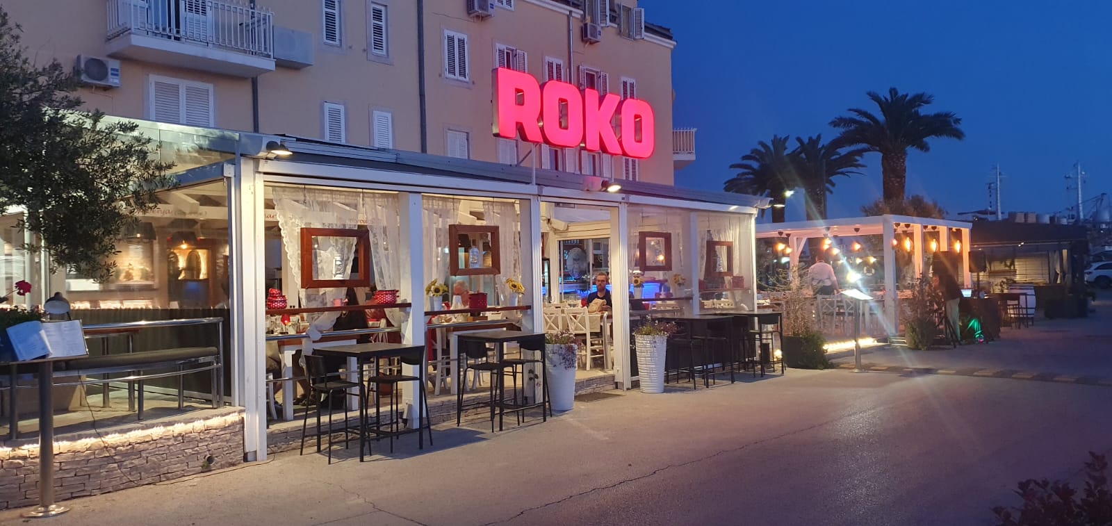 Restaurant in der Stadt